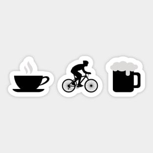 Things To Do List - Coffee, Cycling and Beer Sticker